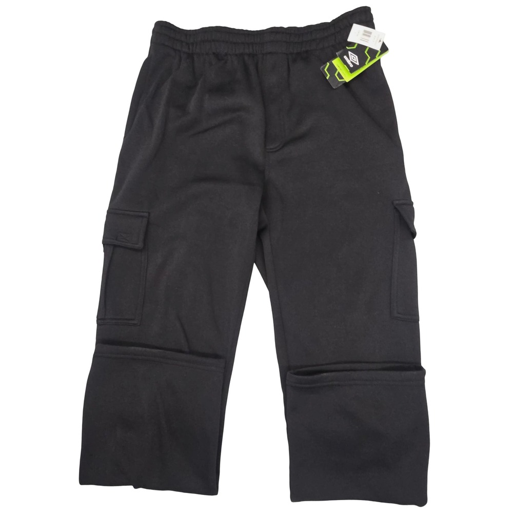 Umbro Comfort Control Black Cargo Sweatpants Mens L Joggers Athleisure Gorpcore